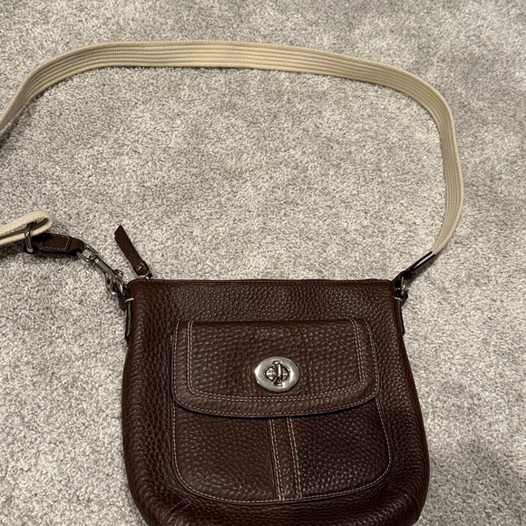 Coach Brown Leather Crossbody Bag - Picture 11 of 13